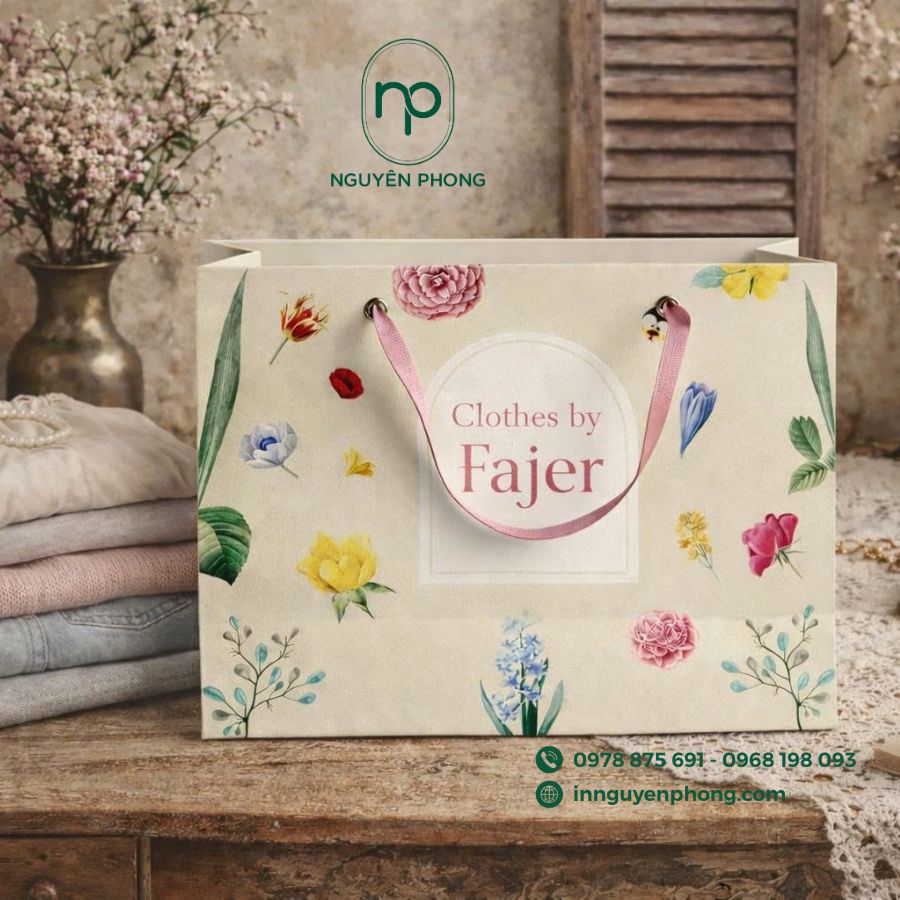 In túi giấy đựng quần áo giá rẻ tại TPHCM